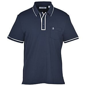 Additional Image 1 - a blue shirt with a white stripe