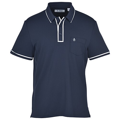 Additional Image 1 - a blue shirt with a white stripe
