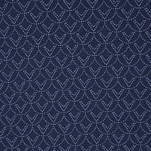 Additional Image 2 - a blue fabric with a diamond pattern