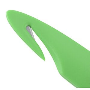 Additional Image 2 - a green knife with a silver blade