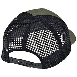 Additional Image 1 - a black hat with a mesh back