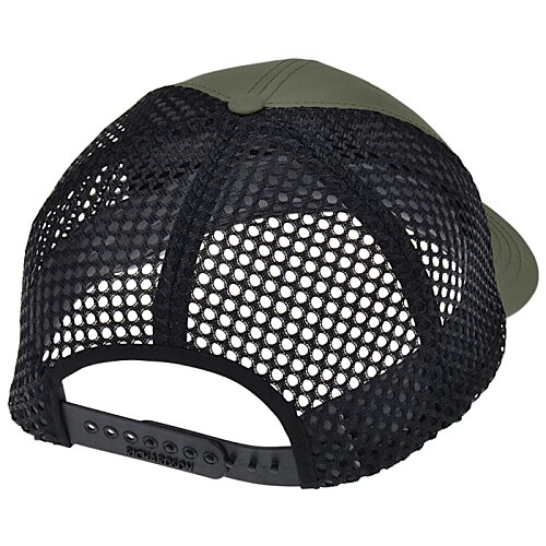 Additional Image 1 - a black hat with a mesh back