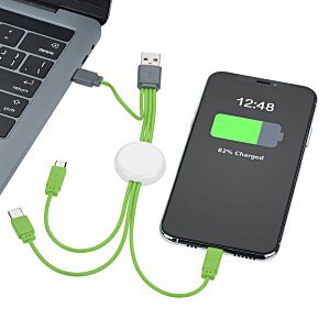 Additional Image 1 - a black device with green cables connected to it