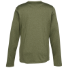 a green long sleeved shirt