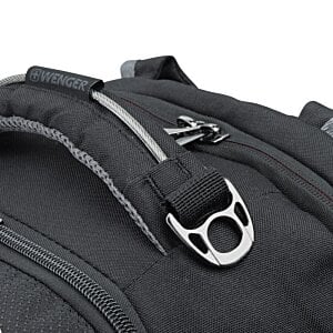 Additional Image 6 - a close up of a black backpack