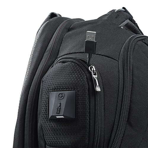 Additional Image 5 - a black backpack with a zipper