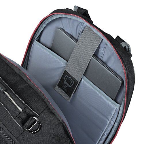 Additional Image 4 - a black backpack with a cross inside