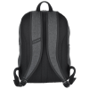 a black backpack with straps