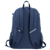 a blue backpack with straps