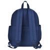 a blue backpack with straps