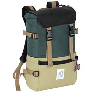 Additional Image 1 - a green and tan backpack