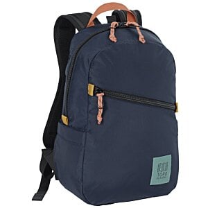 Additional Image 2 - a blue backpack with orange straps