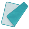 a blue and white cloth