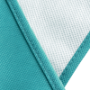 a close up of a blue fabric