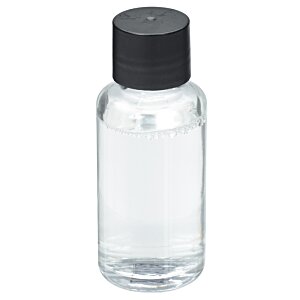 Additional Image 3 - a small clear bottle with a black cap