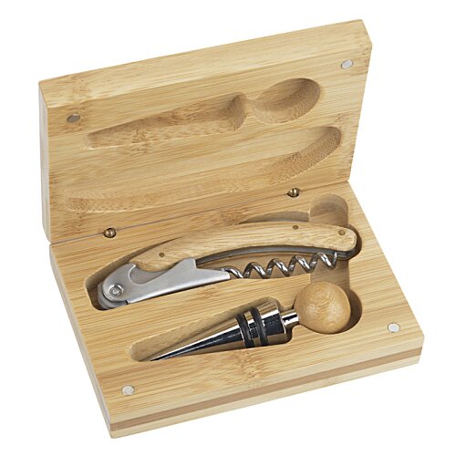Additional Image 1 - a wooden box with a knife and a ball