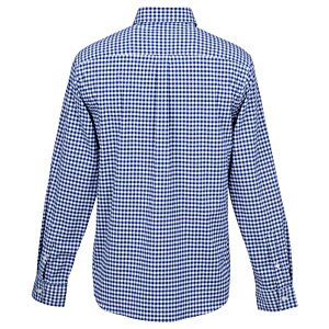 Additional Image 1 - a blue and white plaid shirt