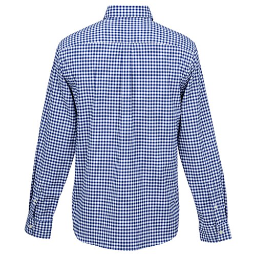 Additional Image 1 - a blue and white plaid shirt