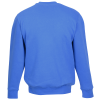a blue sweatshirt on a white background