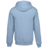 a blue hoodie with a white background