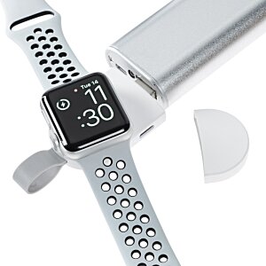 Additional Image 3 - a white watch with a black face