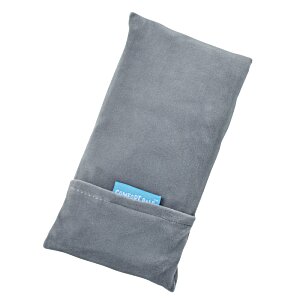 Additional Image 1 - a grey pillow with a blue label
