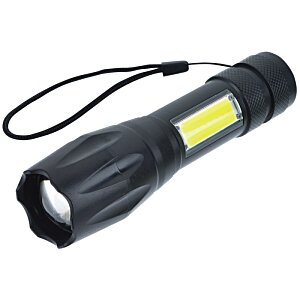 Additional Image 2 - a black flashlight with a yellow label