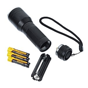 Additional Image 3 - a black flashlight with a cord and a black cord