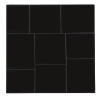 a black square with white squares