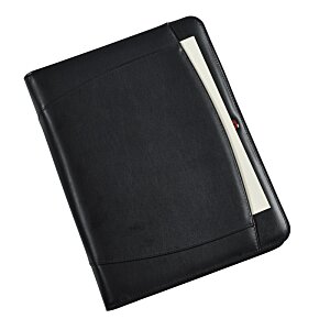 Additional Image 2 - a black wallet with a silver button