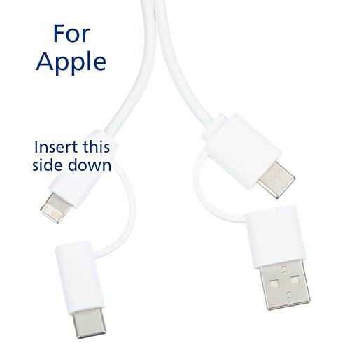 Additional Image 1 - a white cable with a couple of plugs
