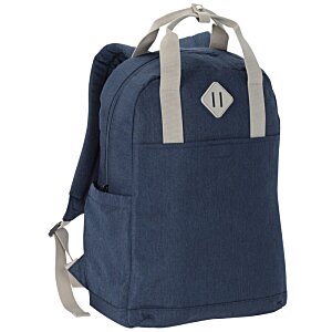 Additional Image 1 - a blue backpack with white straps