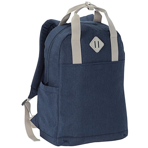 Additional Image 1 - a blue backpack with white straps