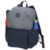 Additional Image 1 - a backpack with a grey and blue backpack