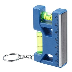 Additional Image 2 - a blue and silver level with a key chain
