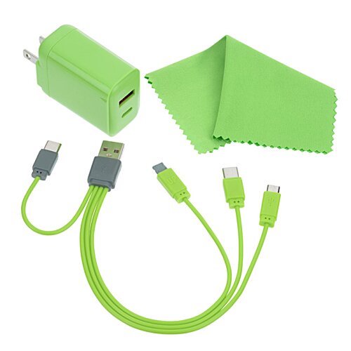 Additional Image 2 - a green cable and a charger