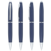 a group of pens on a white background