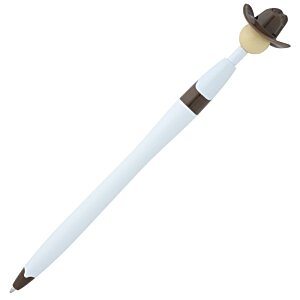 Additional Image 1 - a white pen with a black hat