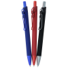 a group of pens on a white background