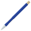 a blue and white pen