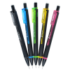 a group of pens in different colors