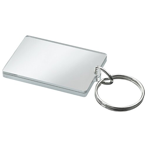 Additional Image 1 - a silver key chain with a ring
