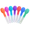 a group of colorful spoons