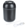 a black container with a white cap
