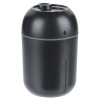 a black cylinder shaped container