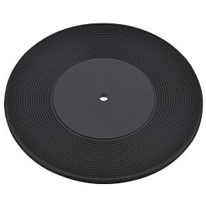 Additional Image 1 - a black record with a white dot