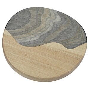 Additional Image 1 - a circular object with a grey and brown surface