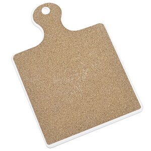 Additional Image 2 - a brown cutting board with a handle