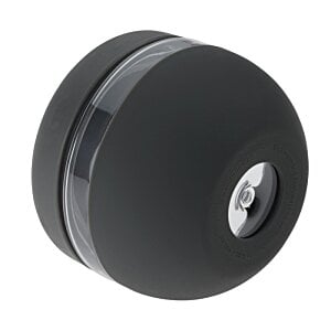 Additional Image 3 - a black round object with a silver circle