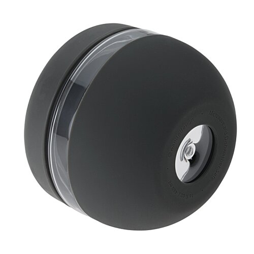 Additional Image 3 - a black round object with a silver circle